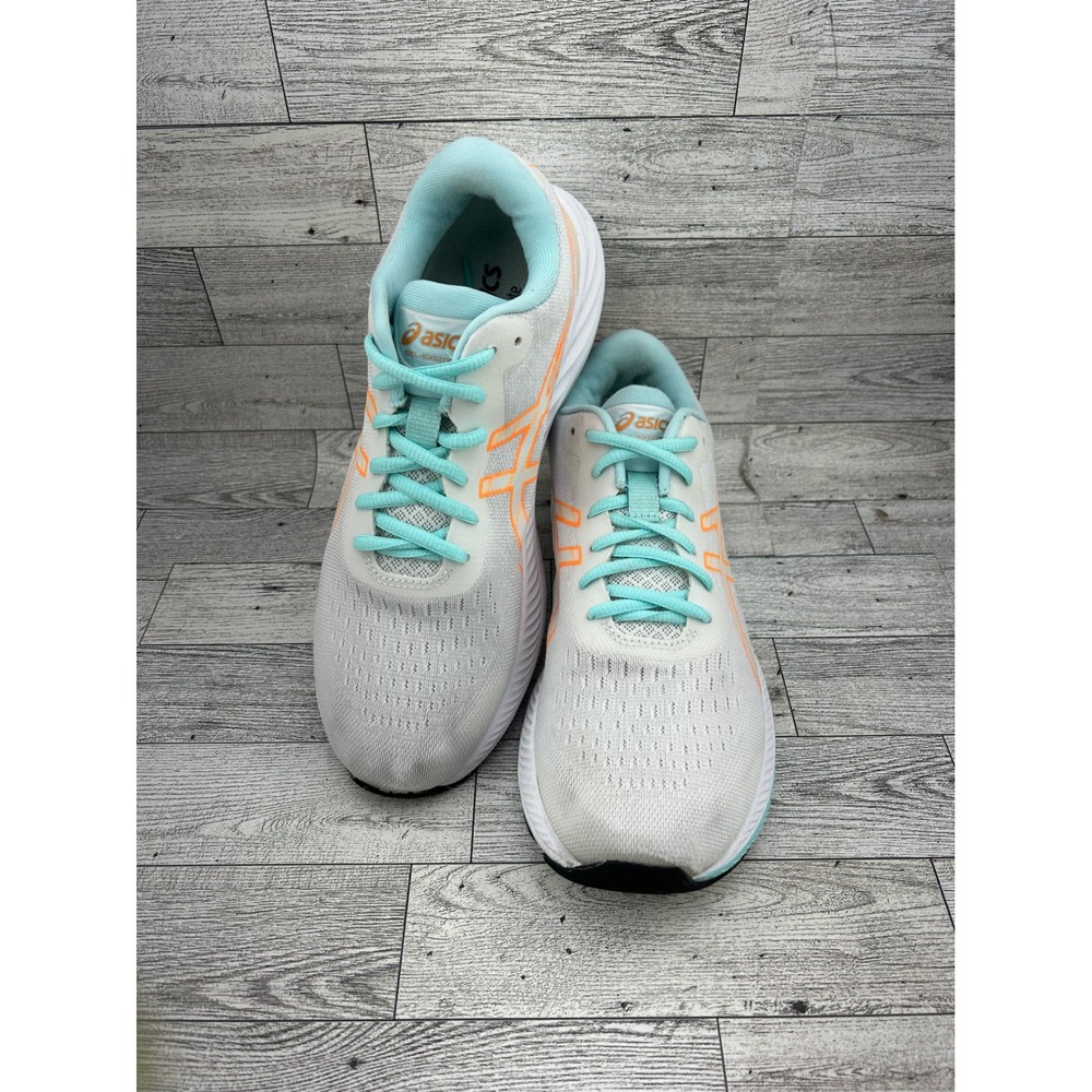ASICS Gel-Excite 9 Women Running Shoes White Orange Teal 1012B182 Size‎ 9 US
